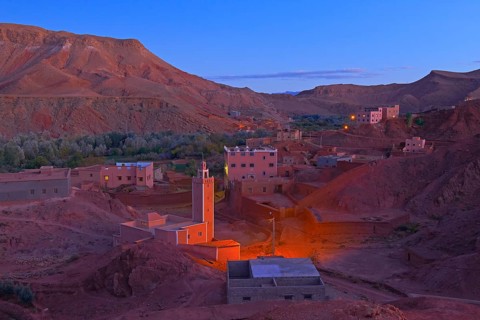 Dades Gorges at dusk