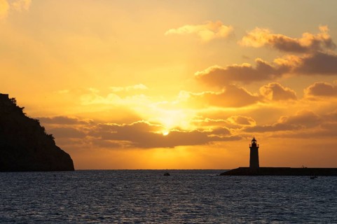 Lighthouse at sunset