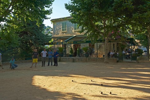 Boule players in Saint Paul de Vence