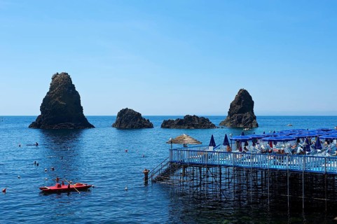 Cyclops Islands near Aci Trezza near Catania