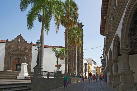 Iglesia de Salvador at the Plaza de Espagna in Santa Cruz de La Palma