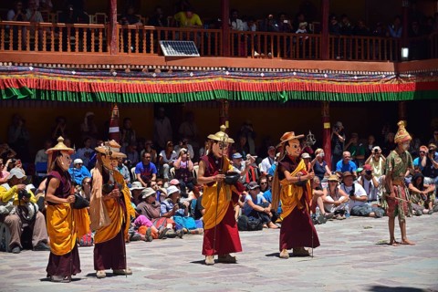 Mask dancers