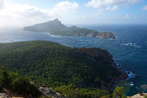 View to the island Sa Dragonera