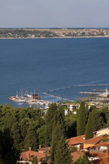 View of the Adriatic coast near Portoroz