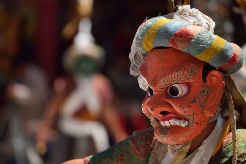 Mask dancers