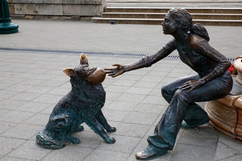 Bronze statue