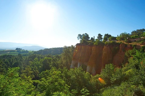 Roussillon ochre rocks
