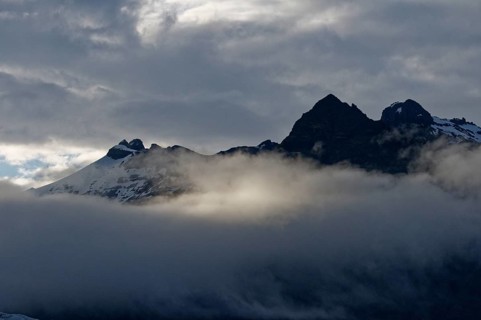 Mountains above the Svinafell glacier