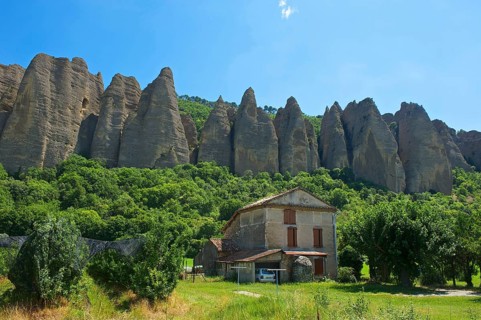 Rocks of Les Mees in the Durane Valley