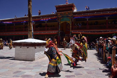 Mask dancers