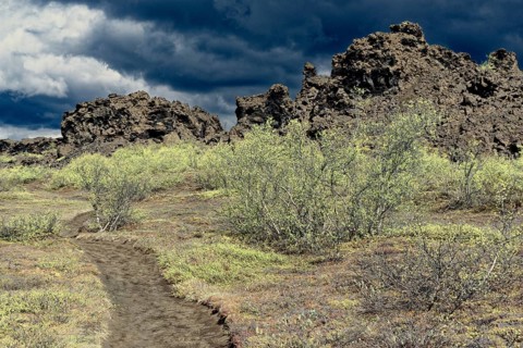 Lava rocks in Dimmuborgir