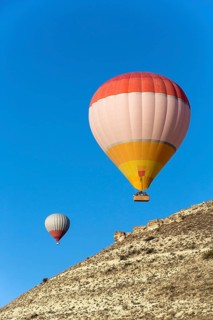 Hot Air Balloon Flying over Cappadocia