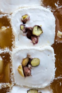 Macro view of the Turkish delicacies of Afyon