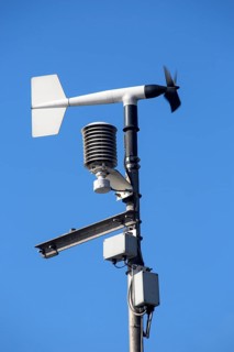 Rotary vane anemometer