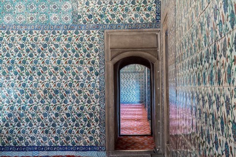 Interior view of the blue mosque