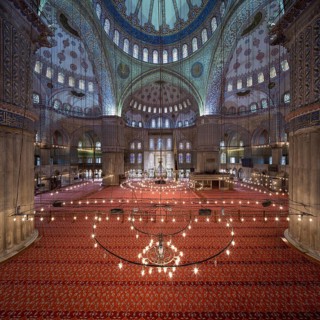 Interior view of the blue mosque