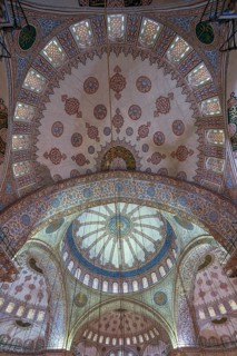 Interior view of the blue mosque