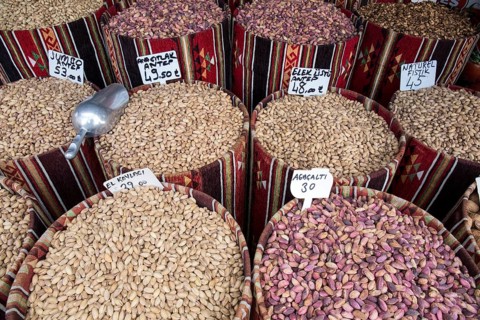 Nuts for sale in a shop