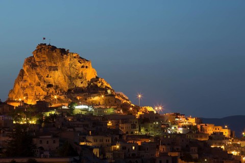 Uchisar Castle in Cappacocia