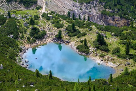 View of Lago di Lagazuoi