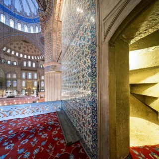 Interior view of the blue mosque