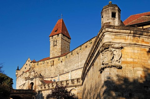 Veste Coburg with entrance and Bulgarian tower