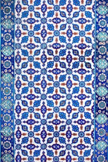 Macro view of the tiles in the Rustem Pasa Mosque