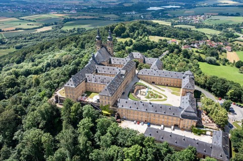 Aerial view of Banz Monastery