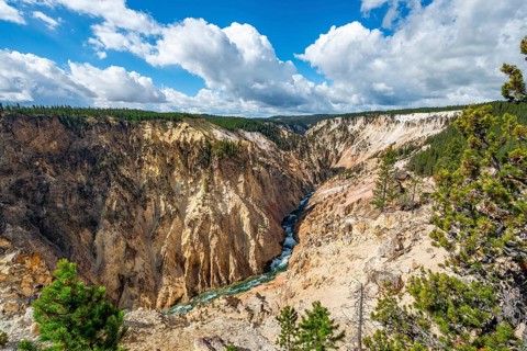 Yellowstone River flows through Gorge