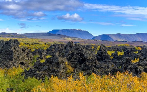 Dimmuborgir lava field and Tuffring Ludent