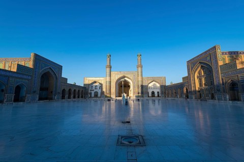 Sunrise over the Great Mosque of Herat