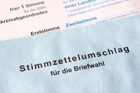 Ballot envelope for the absentee ballot