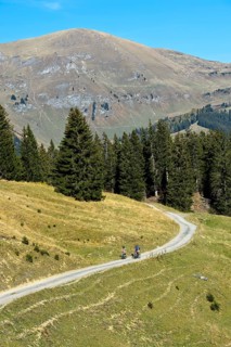 In the hiking area of Les Diablerets near the village of Les Diablerets