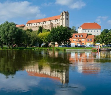 Wettin Castle on the Saale