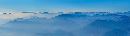 Peak Panorama of the Garda Mountains and Bergamo Alps
