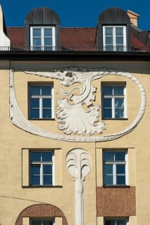 Art Nouveau ornaments on the Harras