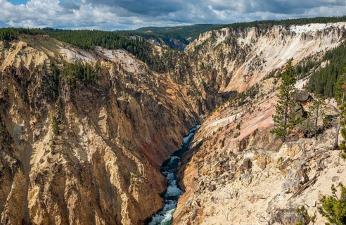 Yellowstone River flows through Gorge