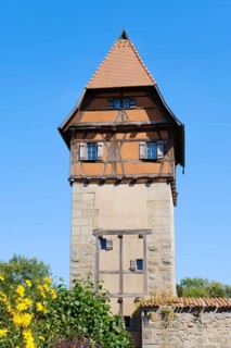 Baeuerlinsturm on the city wall in the historic old town