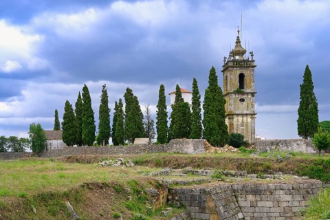 Almeida castle ruins and clock tower