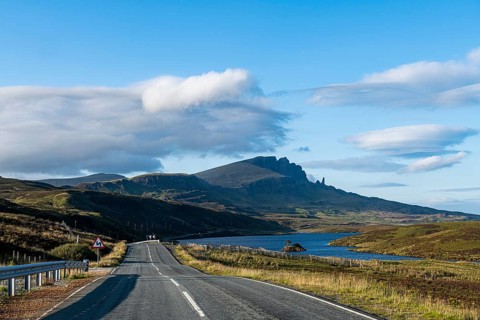 Road leading to the old man of Storr