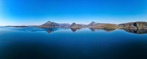 Aerial of the Black Cuillin ridge