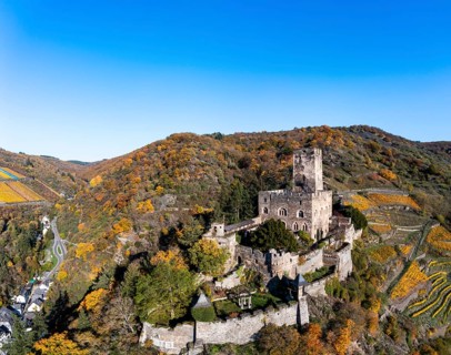 Gutenfels Castle in Kaub am Rhein