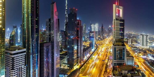 Dubai Sheikh Zayed Road Burj Khalifa