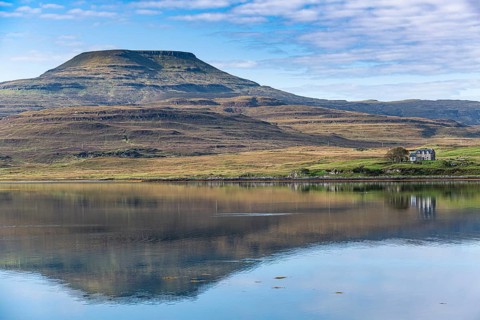 Water reflections on lake Dunvegan