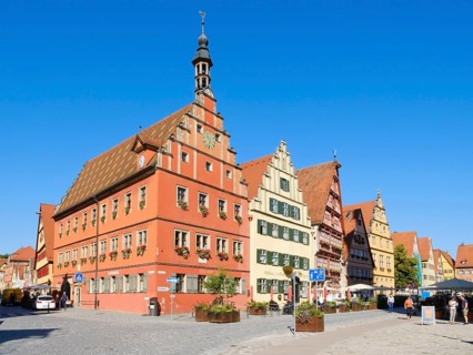 Gabled houses at the wine market in the historic old town