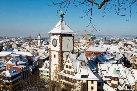 Winter atmosphere with snow