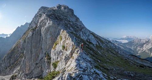 Hikers on a Grade