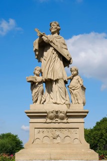 Statue of the bridge saint John Nepomuk