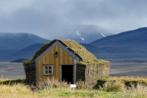 Small sod house