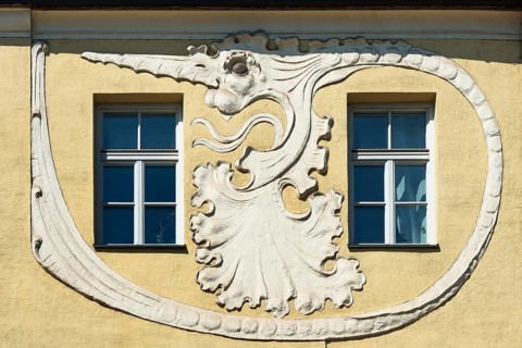 Art Nouveau ornament on the Harras